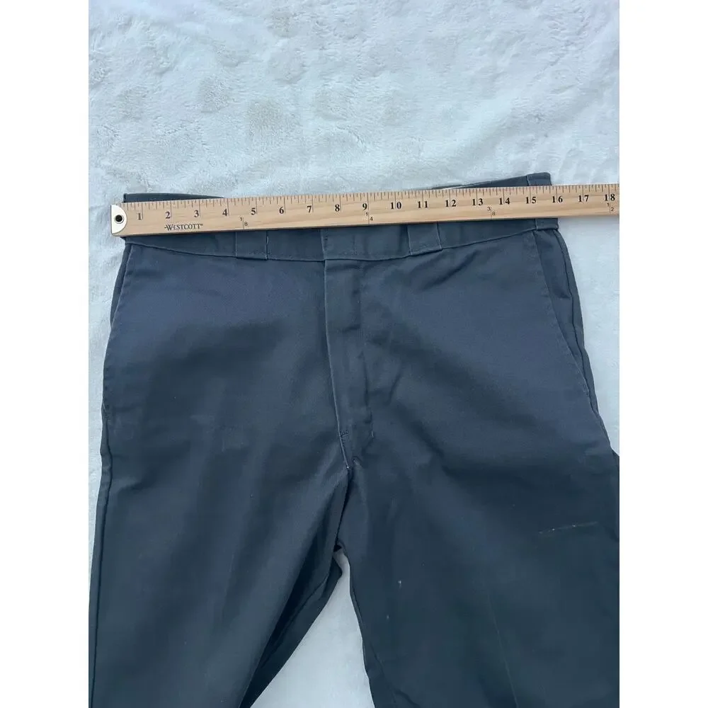Dickies 874 Original Fit Mens Work Pants 32x32 Charcoal Gray Straight Leg